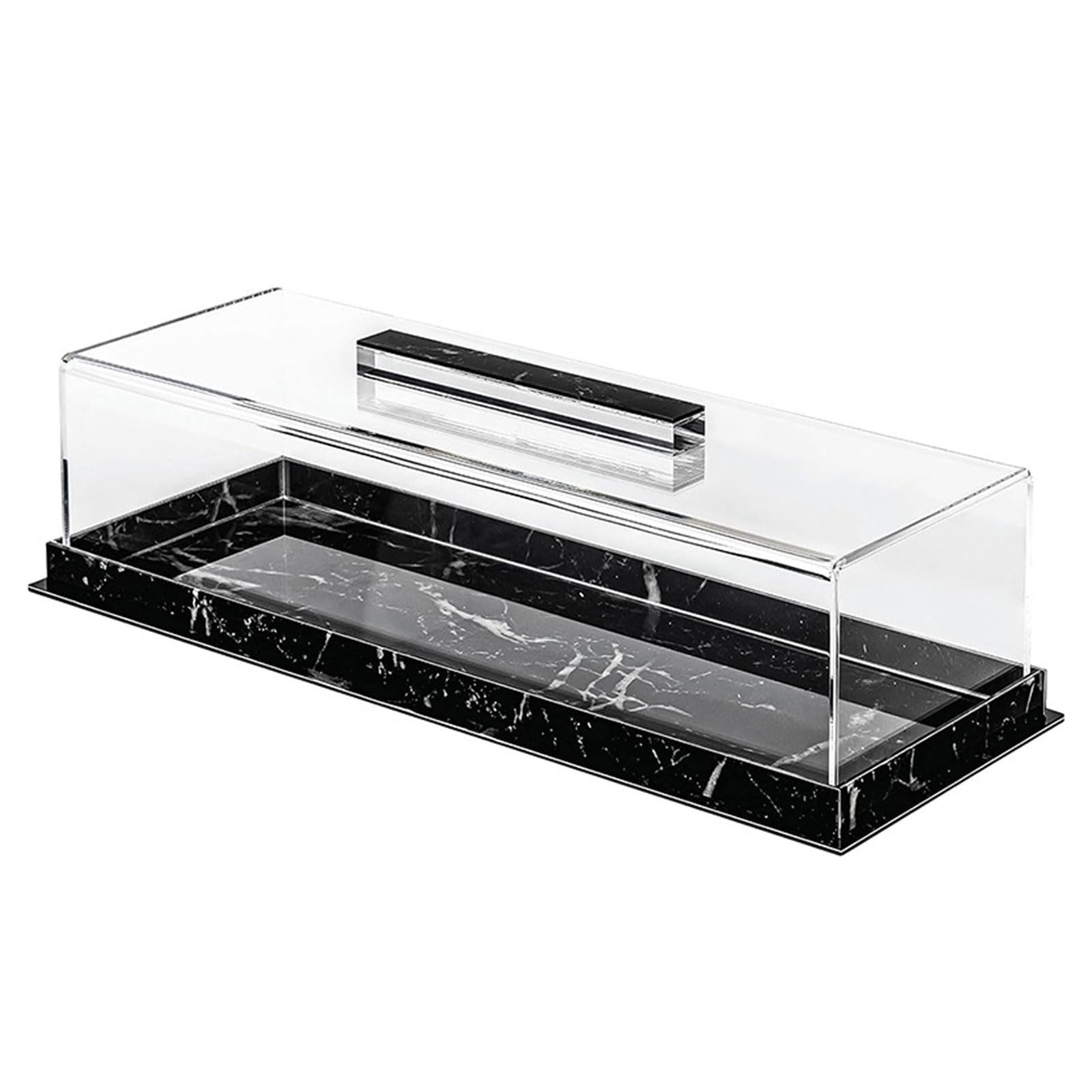 Multipurpose Rectangular Cake Showcases Box Acrylic Rectangular Cake Tray Acrylic Box Clear Case for Dessert Dustproof Container