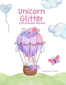 Magical Unicorn Glitter Coloring Book