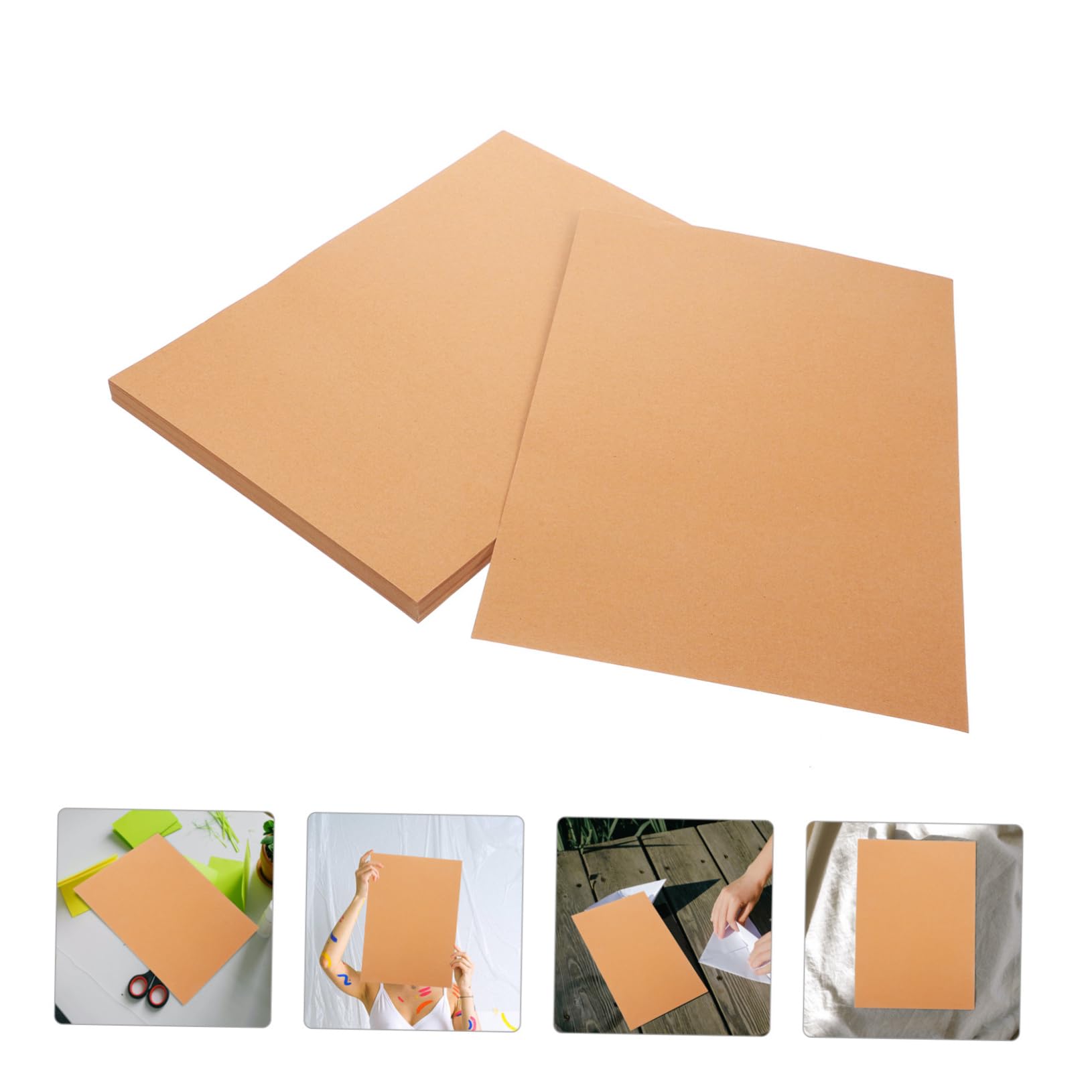 Papiers Cartonnés A4 Bruns 100 Feuilles pour Loisirs Créatifs