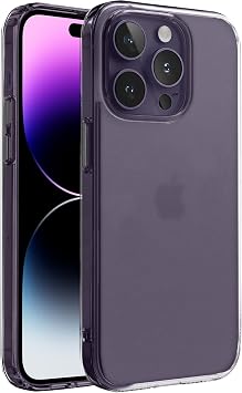 SuperMatt Series Backless Rigid Matte Polycarbonate Edges Compatible with Minesque iPhone 14 Pro Max Premium Clear Case Cover with Tpu Silicone Metal Key (Classic, 14 Pro Max)