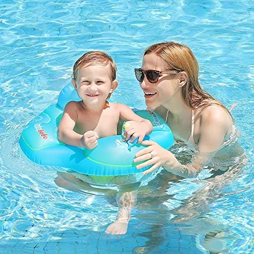Swimbobo Baby Swimming Pool Float Inflatable Toddler Swim Pool Seat Floating Ring for Kids Aged 2-4 Years Old (Blue,Large)