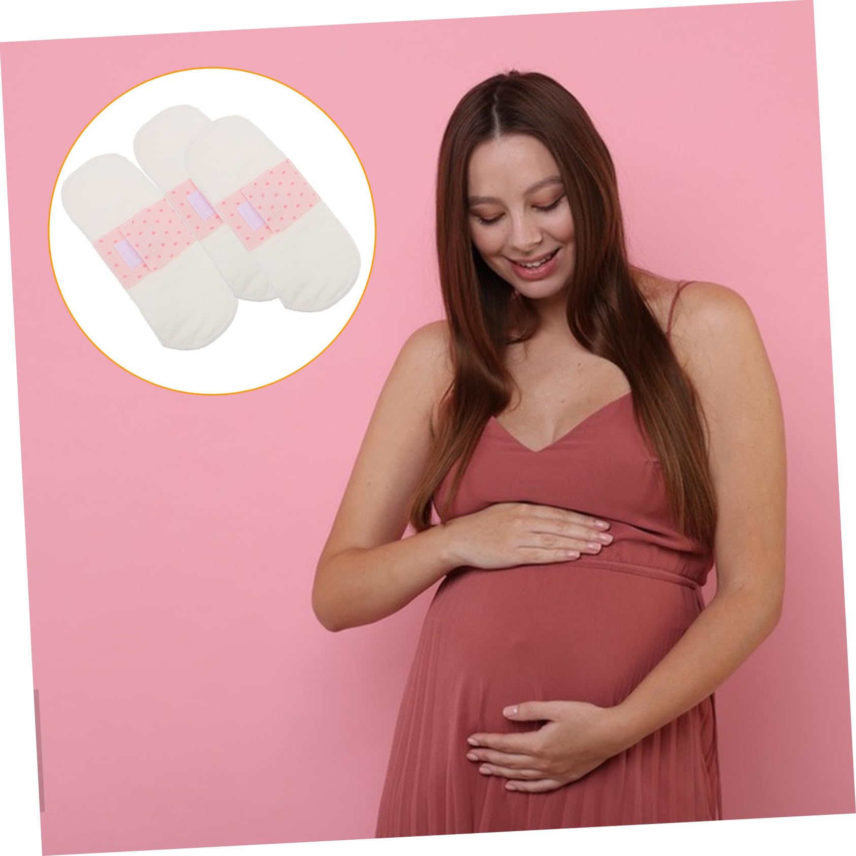 FRCOLOR 12 compresas sanitarias de tela, compresas menstruales lavables, compresas sanitarias para mujeres, compresas sanitarias reutilizables, plantillas lavables, para mujeres menstruales