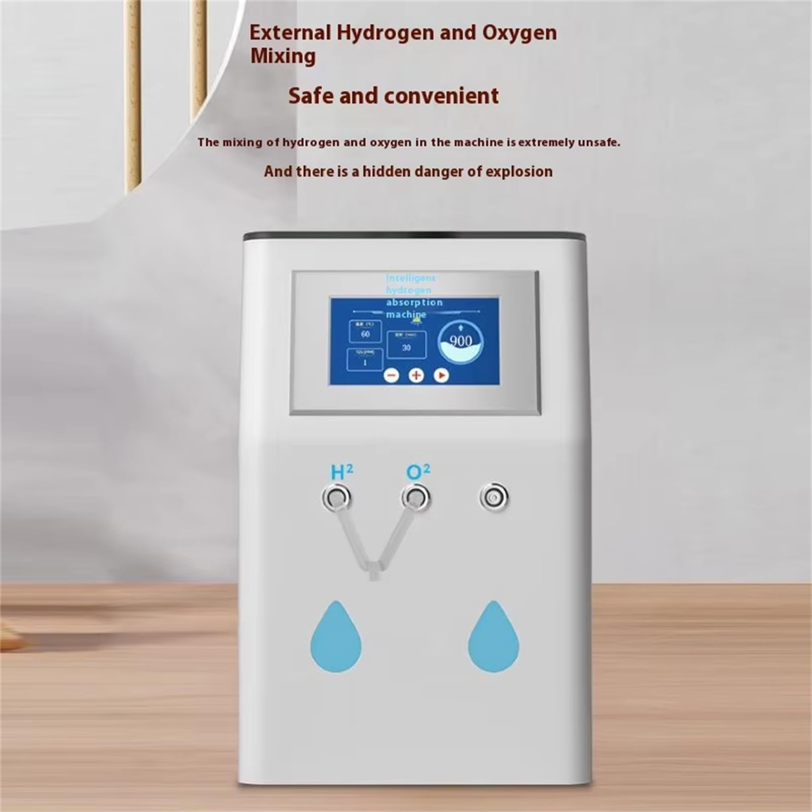 Inhalator wodoru, generator wodoru, H2 inhalacji z SPE/PEM, 99,99% wysokiej czystości, H2, generator wody wodór niski poziom hałasu, przepływ i czas regulowany pa