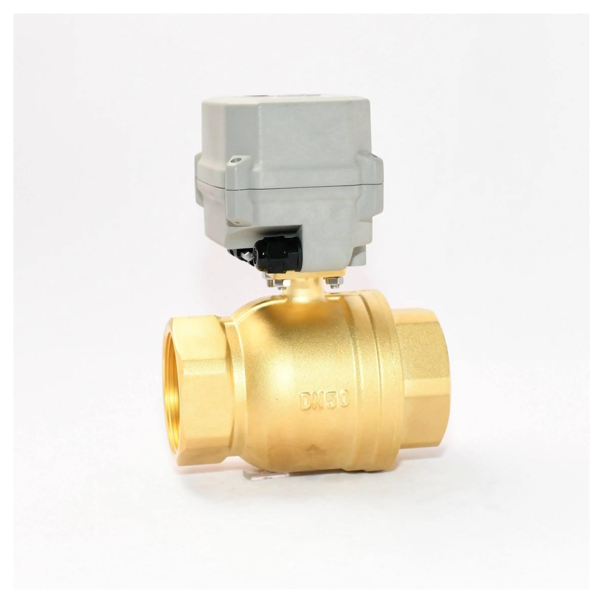 YNPPLGTJC Cr201 DN25 Proportional Type Motorized Actuator Brass Thread Ball Valve 2 Way Electric Valves for Drinking