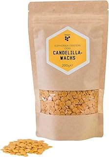 beegut Candelillawachs (euphorbia cerifera cera), veganes pflanzliches Wachs, Alternative zu Bienenwachs, für eigene Natur...