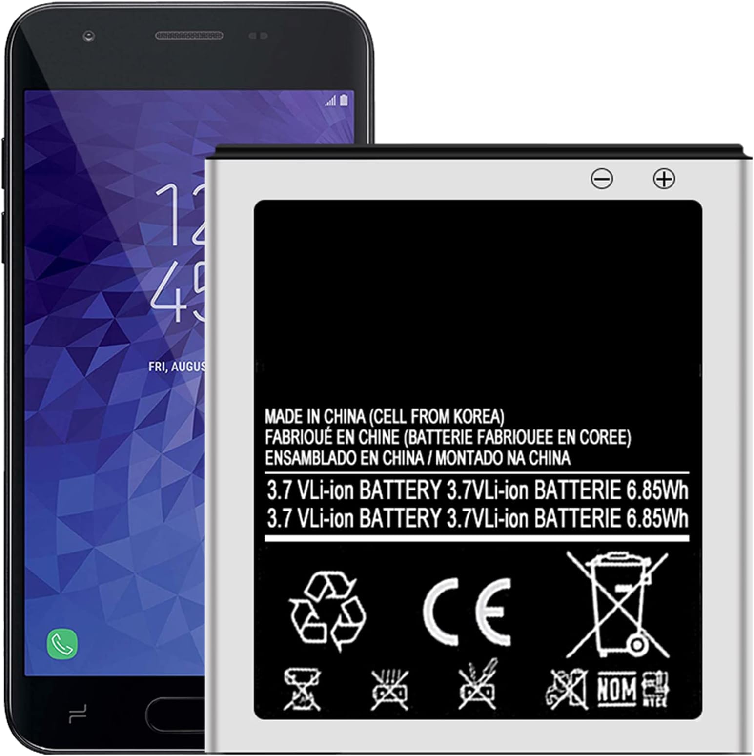 Only for Samsung Galaxy S II SGH-T989 Replacement Battery EB-L1D71BA 1850mAh