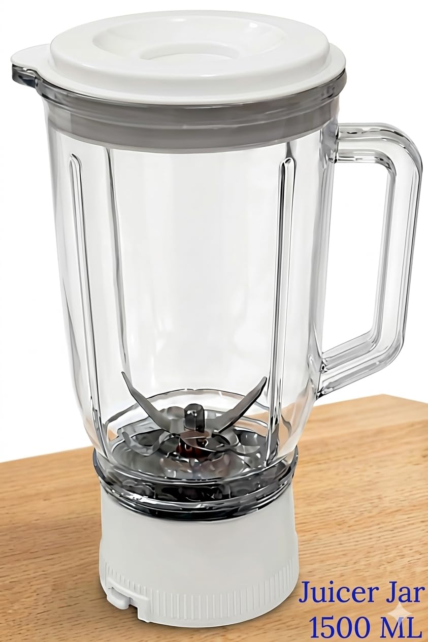 1.5 Litre Shake Jar for Juicer Mixer Grinder | Transparent 1500ml Jar Compatible with Bajaj, Maharaja, Singer & more Juicer Jar – Fits Only Highlighted Models | Verify Model Before Order”-image-42