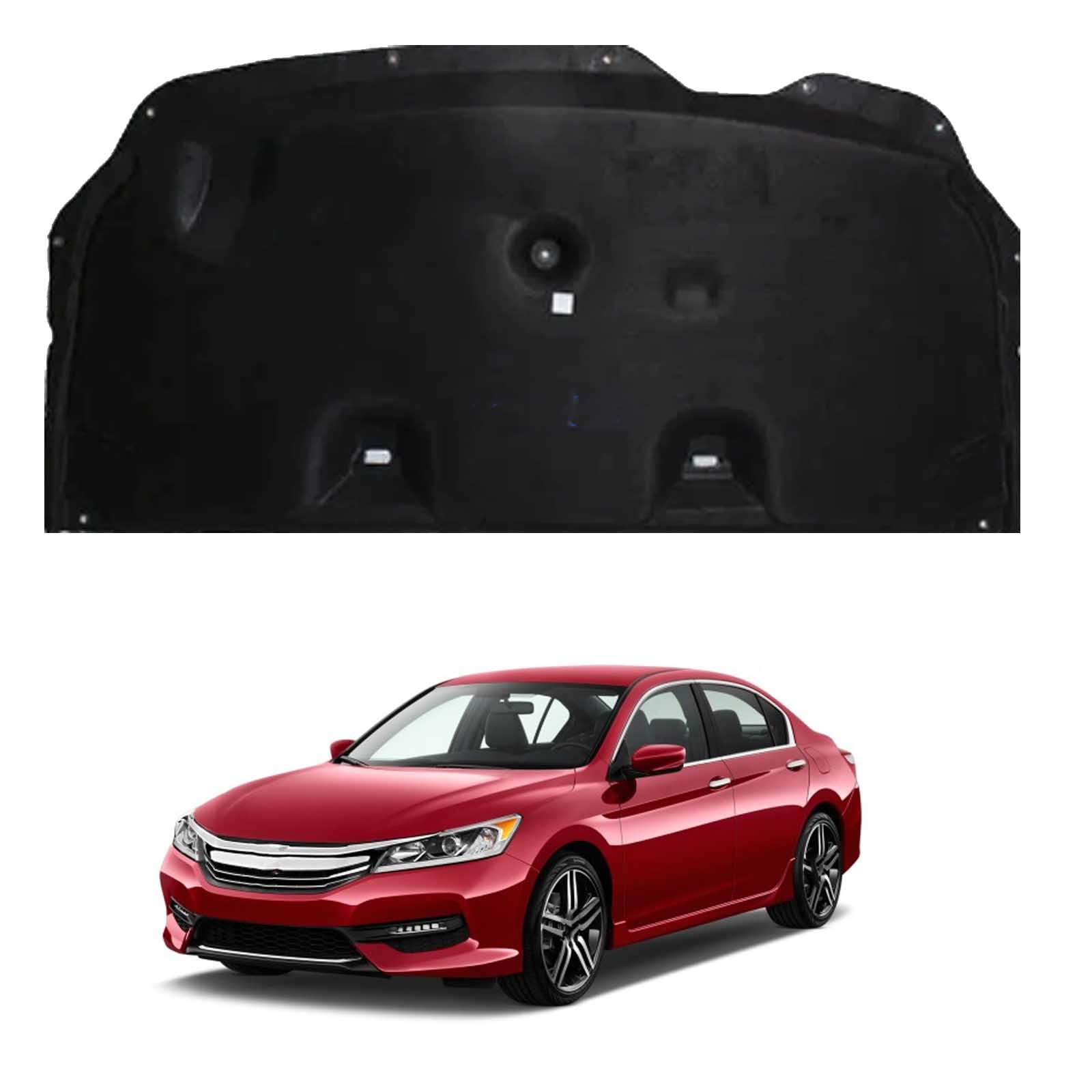 Isolant capot moteur pour Honda Accord 2014-2016 OE 74141T2FA00 en coton insonorisant