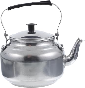 STOBAZA Stovetop Teapot - Aluminum Alloy Tea Kettle Water Boiler Pot, Coffee Carafe Beverage Pitcher Camping Kettle with Handle for Home Kitchen Hotel Cooking Pot 14cm