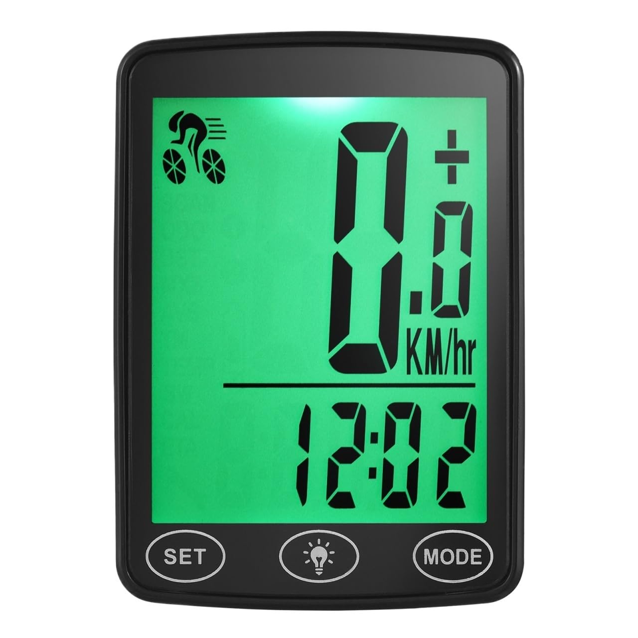 Contachilometri Bici Computer da Bici Impermeabile con Display della Temperatura del contachilometri del tachimetro della Bicicletta Ciclocomputer(Wireless)