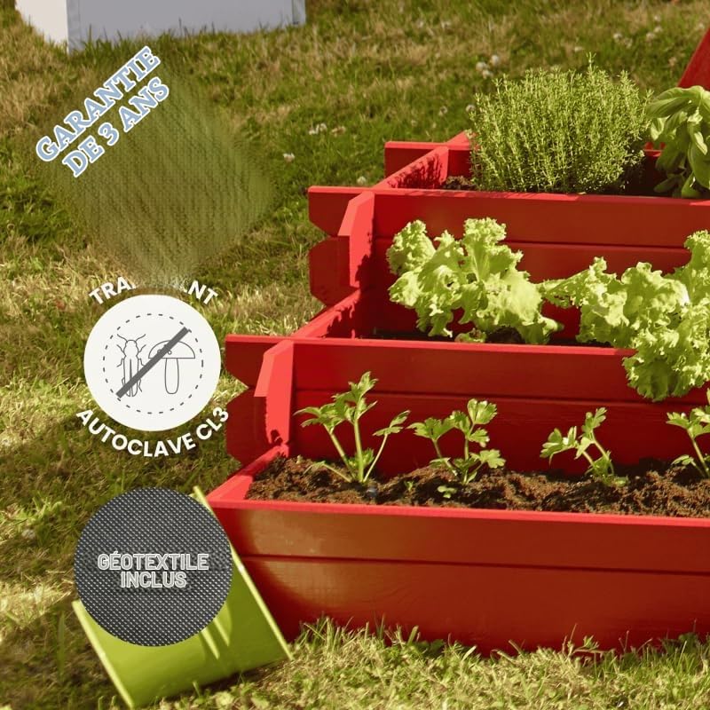 Carré Potager en Bois traité Angelic - 137 L - Cerland