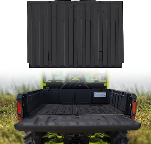 CUSAUTV - Tapete de cama trasera para defensa, revestimiento de goma TPE para todo tipo de clima, compatible con Can-Am Defender HD5HD8HD10MAX,