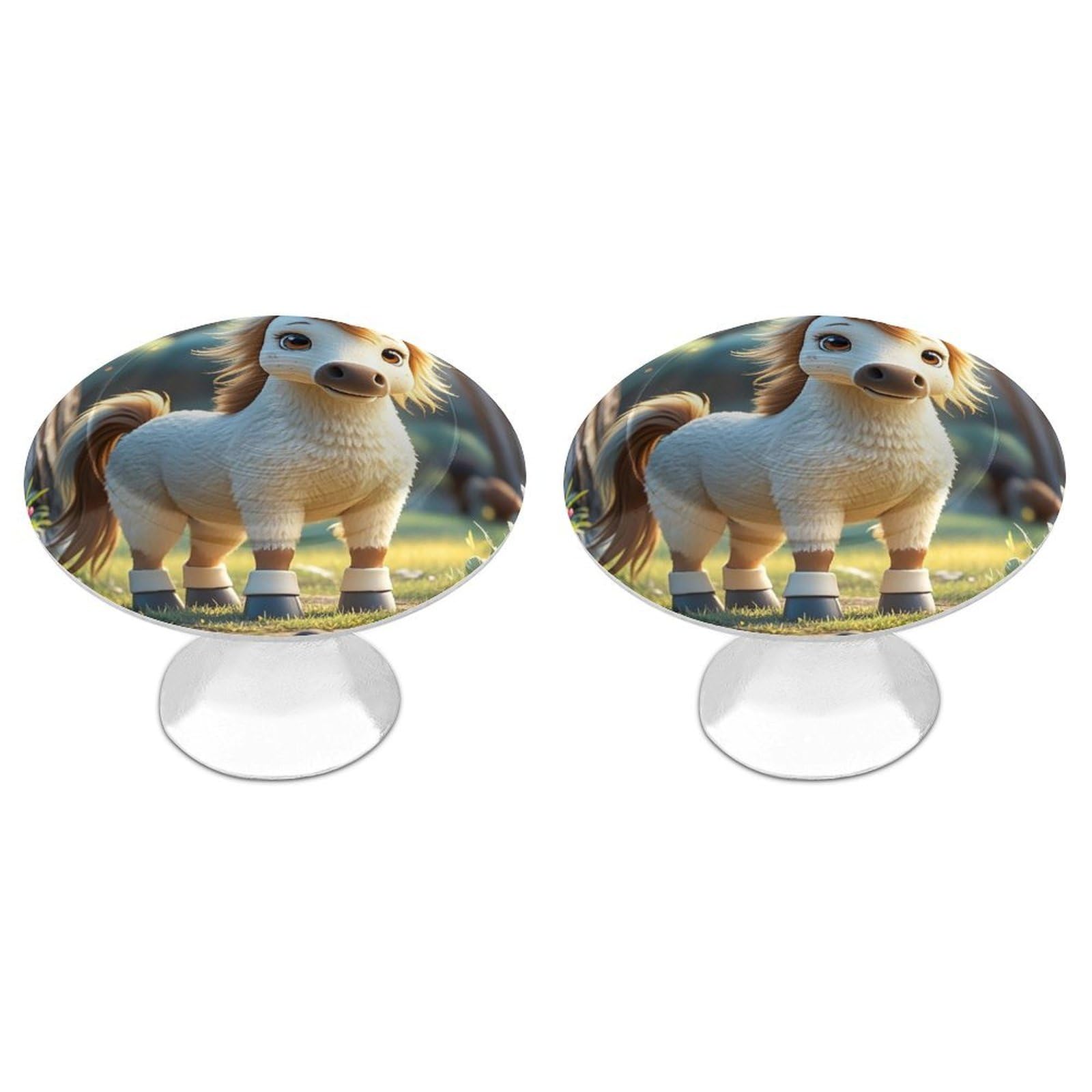 FekiLoot Round Cabinet Knob 2 Pack Kitchen Drawer Knobs Stainless Steel Round Drawer Pulls Modern Cabinet Hardware Cupid Arrow Love Horse Drawer Hardware for Dresser Closet Door Knobs