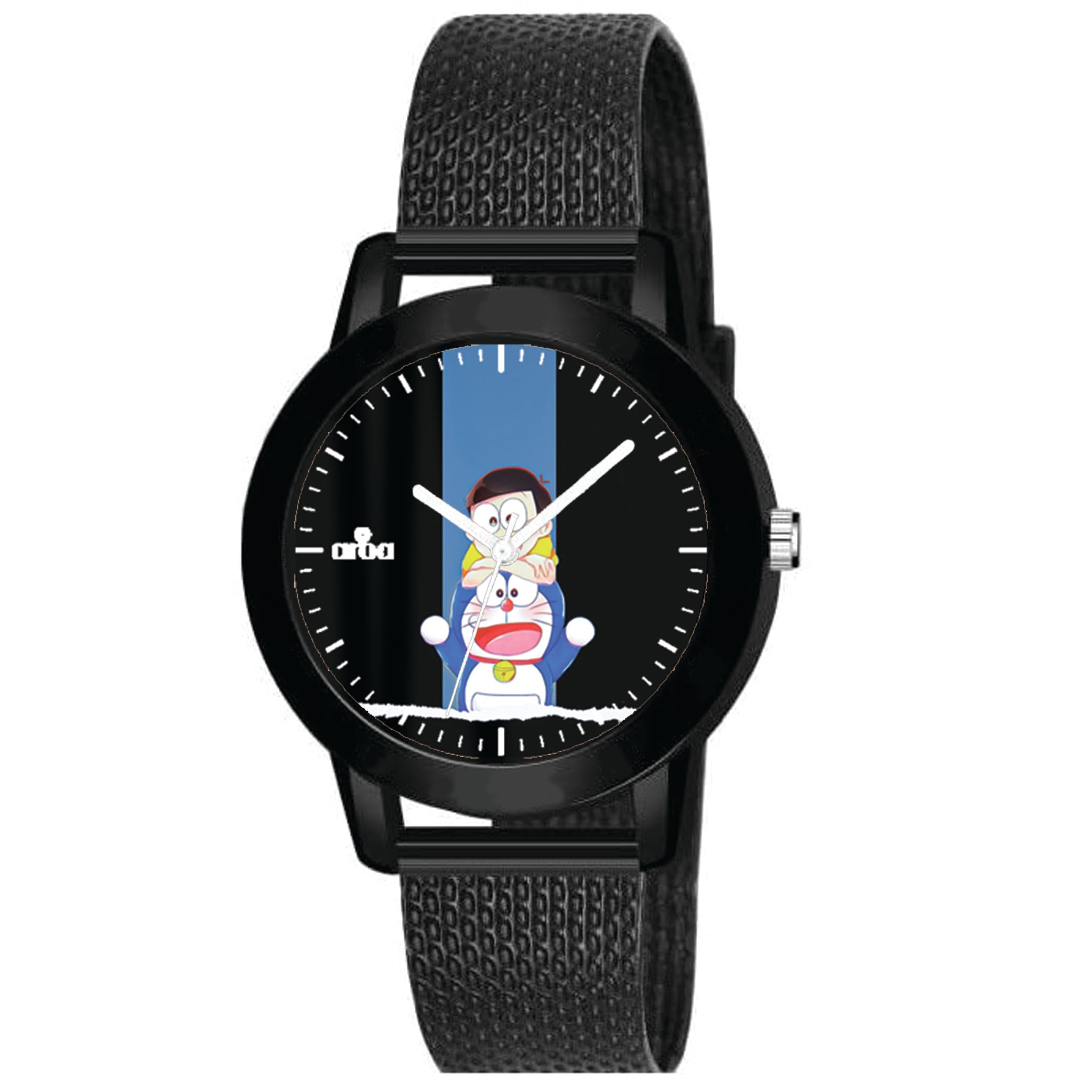 AROA Watch New Watch for Nobita & Doremon Black Model : 1032 Kids Black Metal Type Rubber Analog Watch Black Dial for Kids Stylish Watch for Boys (B0CJVJ116H) Amazon Price History, Amazon Price Tracker