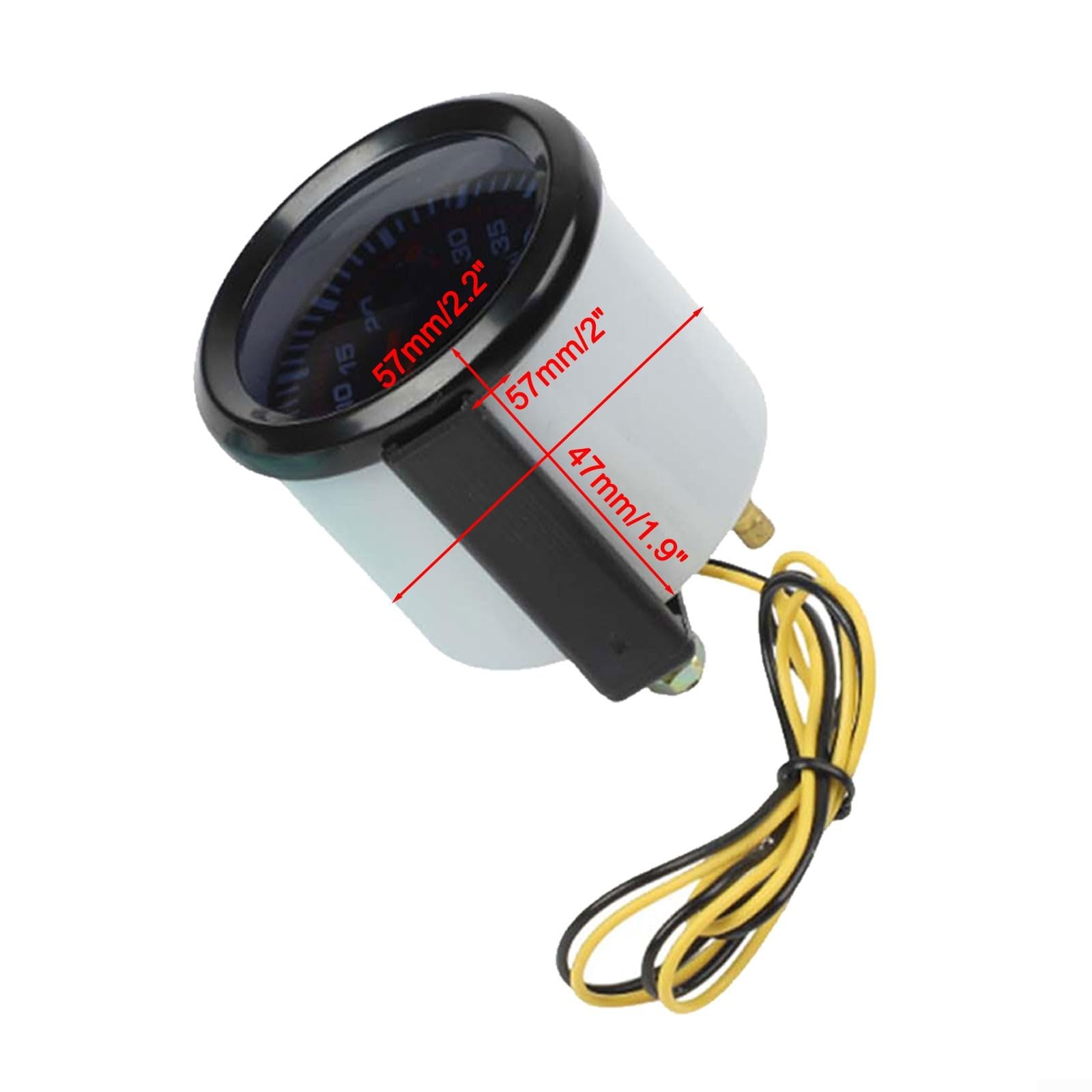 Manomètre Turbo Boost de 52 mm avec affichage LED pour une utilisation automobile pour modification de voiture compatible avec alimentation 12 V Matériau plastique ABS