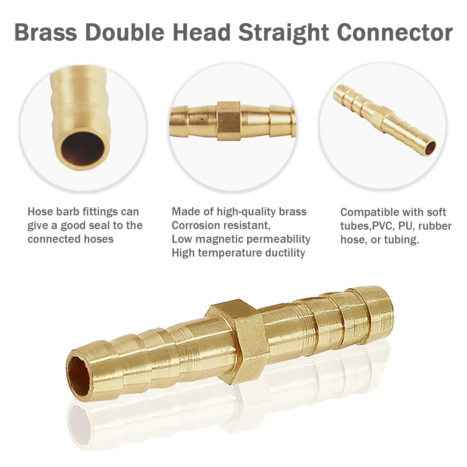 Giunto A Innesto Da 3/8&Prime; Con Innesto A Spina X 3/8&Prime; Con