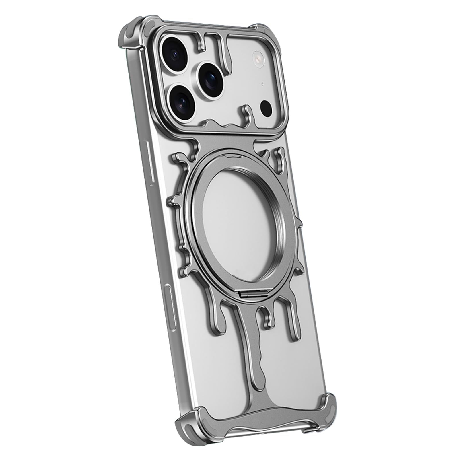 Coque iPhone 17 Pro alu minimaliste et ultra-fine en gris - 8