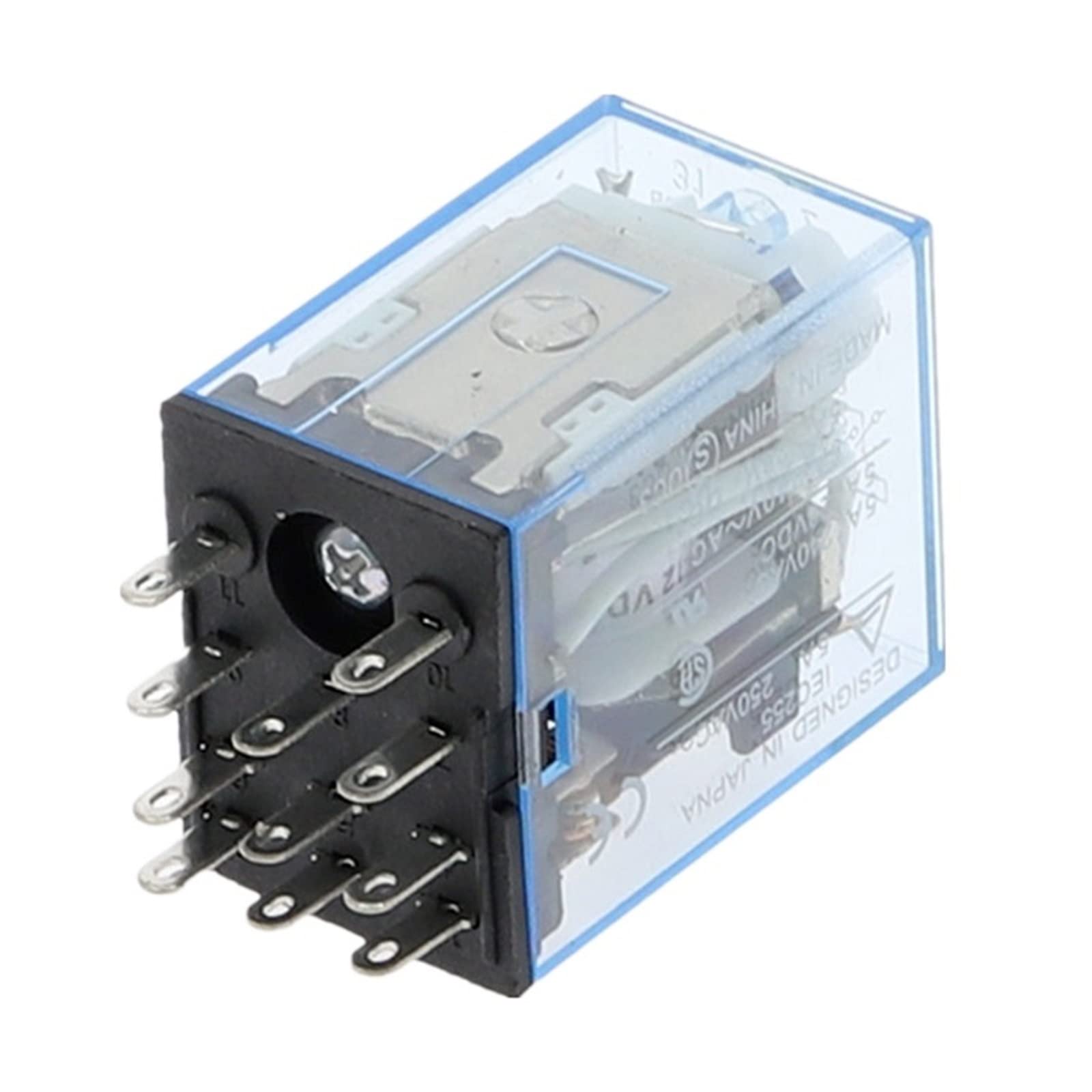 GJZIFGFWQ 1Pcs Micro Mini Relay HH53P MY3NJ MY3 11-Pin DC12V/DC24V/DC110V/AC220V Coil General Purpose(5V)