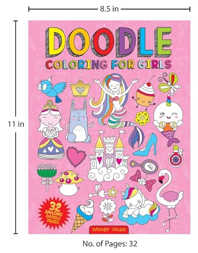 Doodle Coloring For Kids - Pink Edition - Image 10 thumbnail