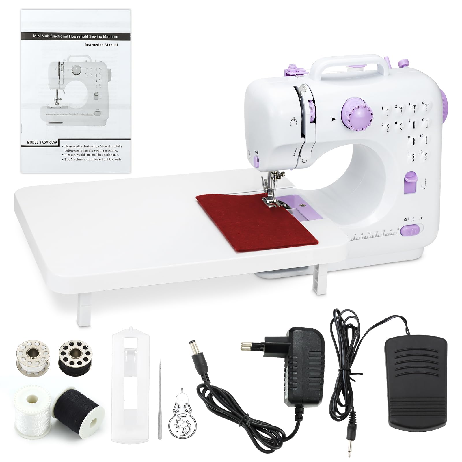 Macchina Da Cucire WENMILY 12 Punti - Portatile, Doppio Filo, Per Principianti - Foto 12