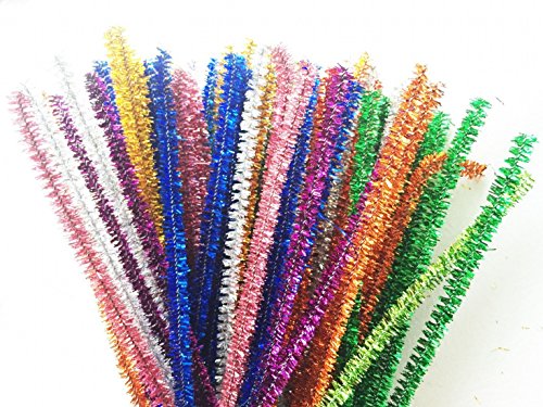 Caryko Tinsel Creative Arts Chenille Stems 6 Mm X 12 Inch, Pack Of 200 (Mix) #TOP6