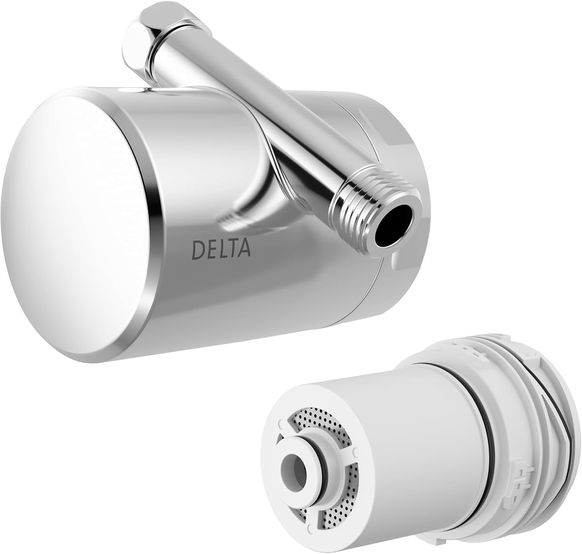 Delta Clarifi Standard Shower Filter Attachment Chrome with Additional Filter Cartridge, Chrome