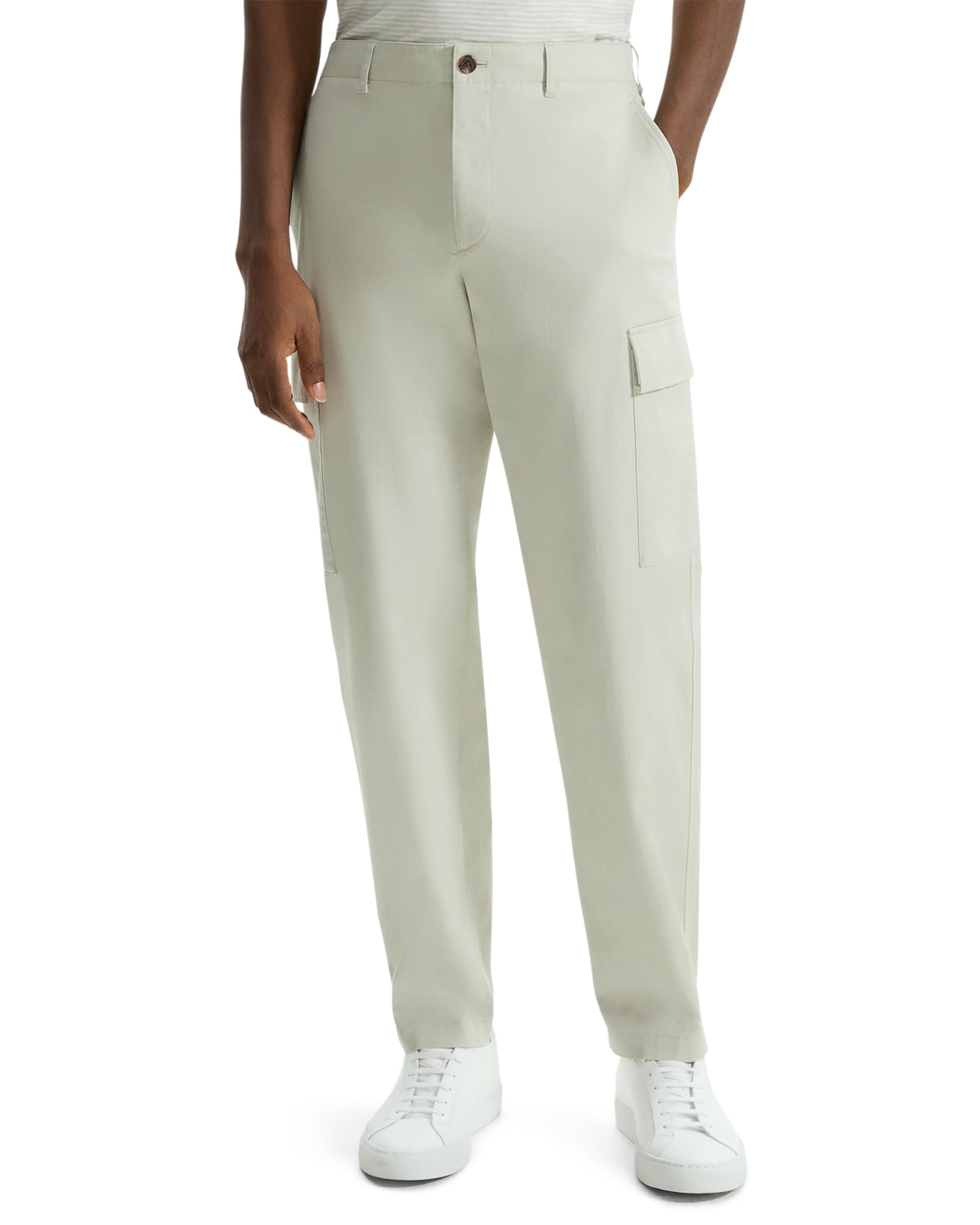 パンツ Theory CARGO PKT PANT HZ ADMIRAL CREPE White Admiral Crepe Pleated Wide-Leg Pant | Theory