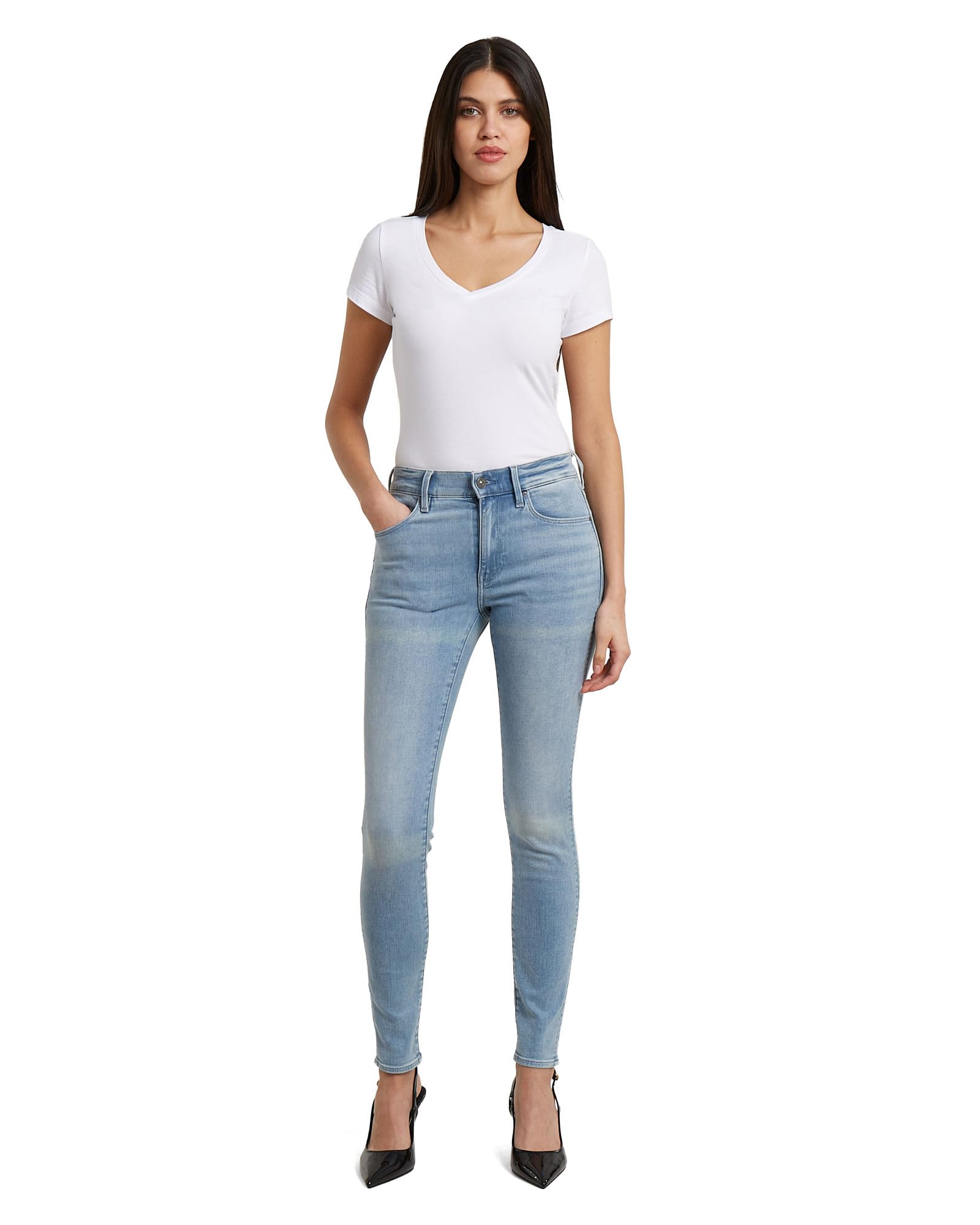 G-STAR 3301 High Waist Skinny - Dżins Kobiety