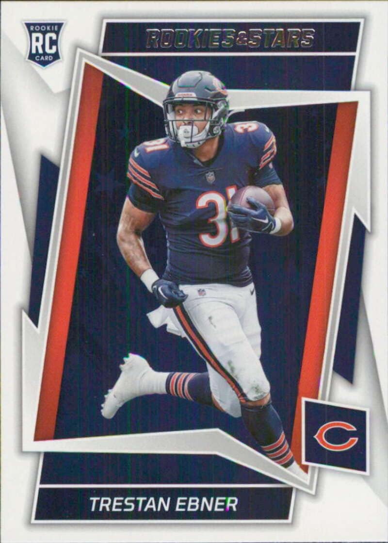 2022 Panini Rookies and Stars #155 Trestan Ebner Chicago Bears Rookie Football Card - GotBaseballCards
