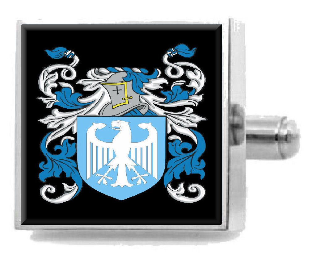 Purcell Irlanda - Clip para Corbata, diseño de Escudo de Armas, Grabado en Bolsa