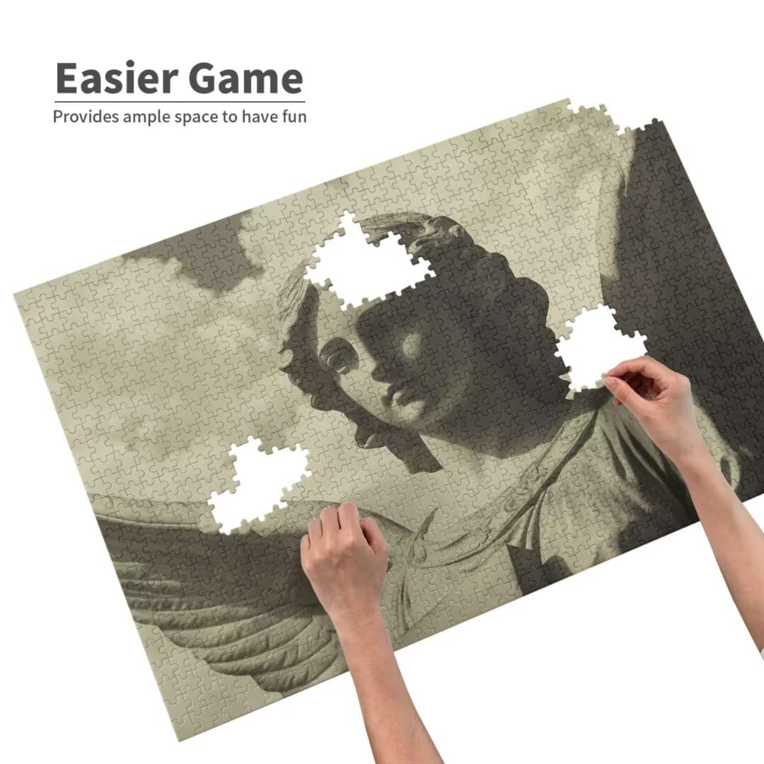 2000 sztuk puzzli dla dorosłych, rzeźba, wzór anioła, duże wyzwanie dla początkujących, rękodzieło dla dorosłych, z opakowaniem na prezent, dekoracja pokoju, prezenty dla kobiet, 99 x 70 cm, model