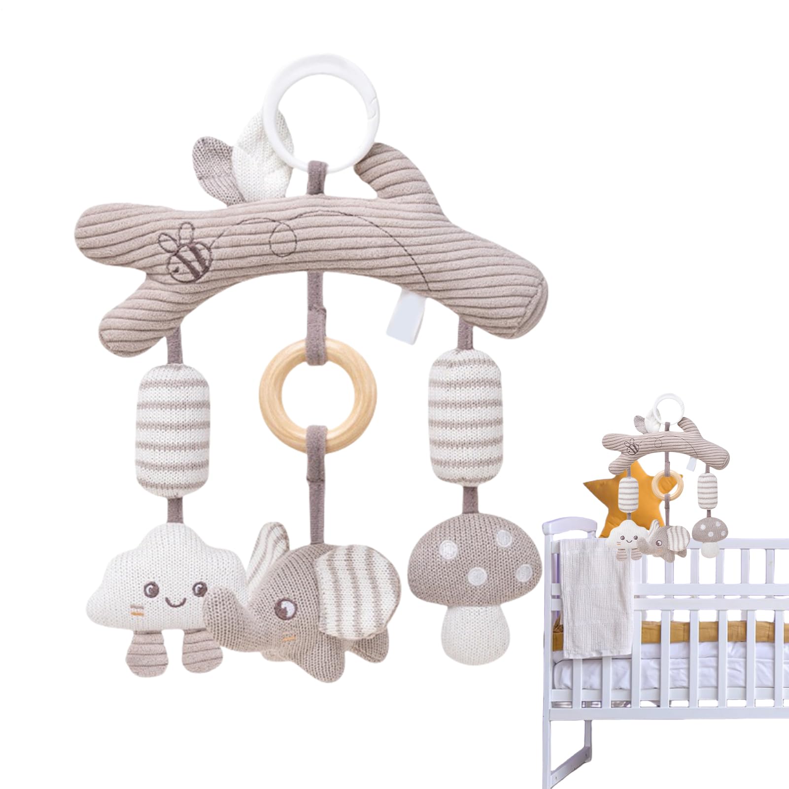 Jouets pour poussette Generico pour apaiser bébé pendant les longs trajets - 8