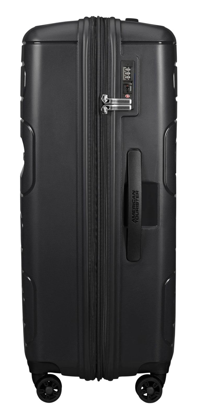 American Tourister Sunside - Spinner L, Erweiterbarer Koffer, 77 cm, 106/118 L, Schwarz (Black)