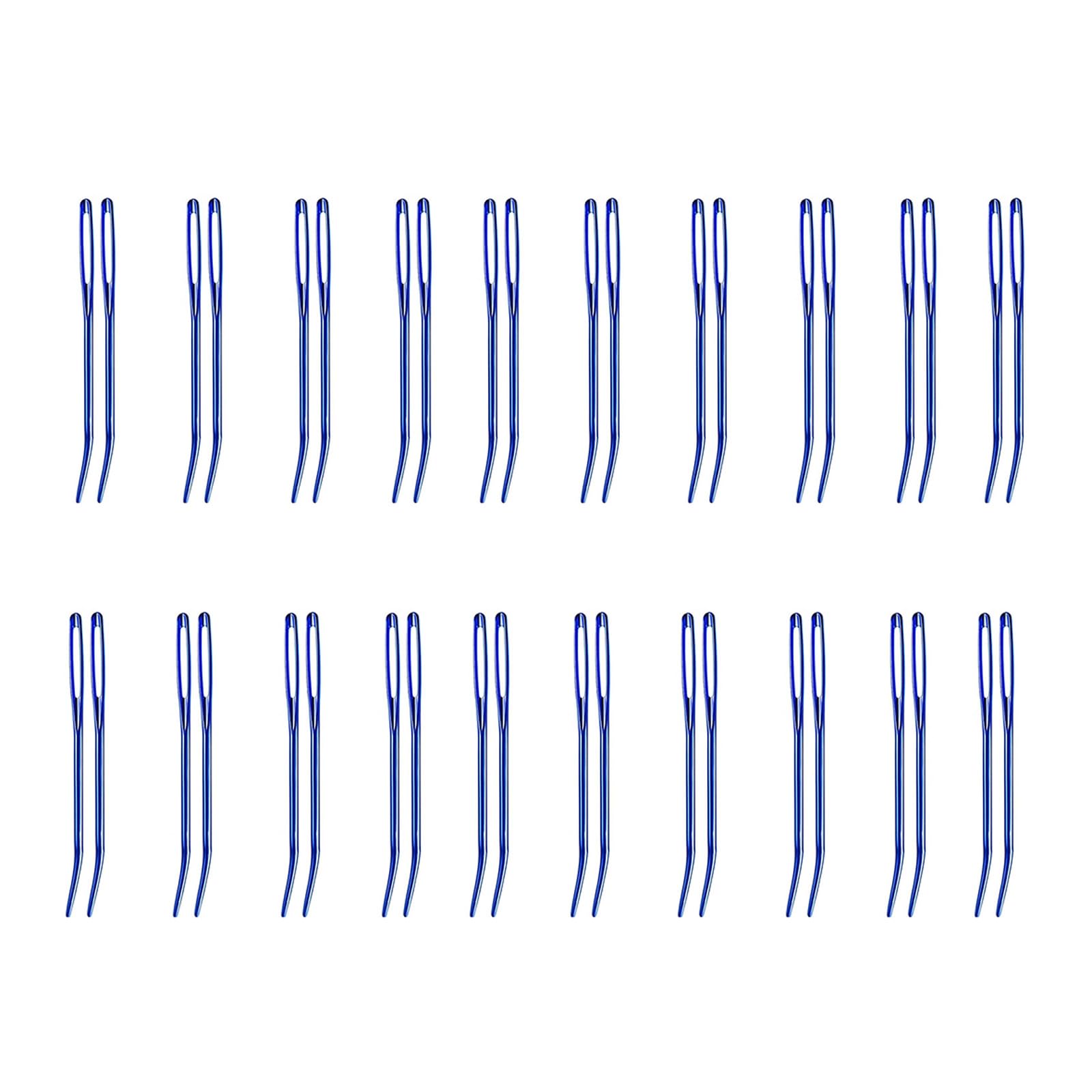 20x Large Eye Curved Needle Multifunctional Sewing Needle Darning Needle Easy to Thread Sweater Stitching Needle