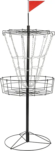 Elevon Disc Golf Targets, 12 Chains Portable Disc Golf Baskets, Metal Flying Disc Golf Practice Goal Baskets