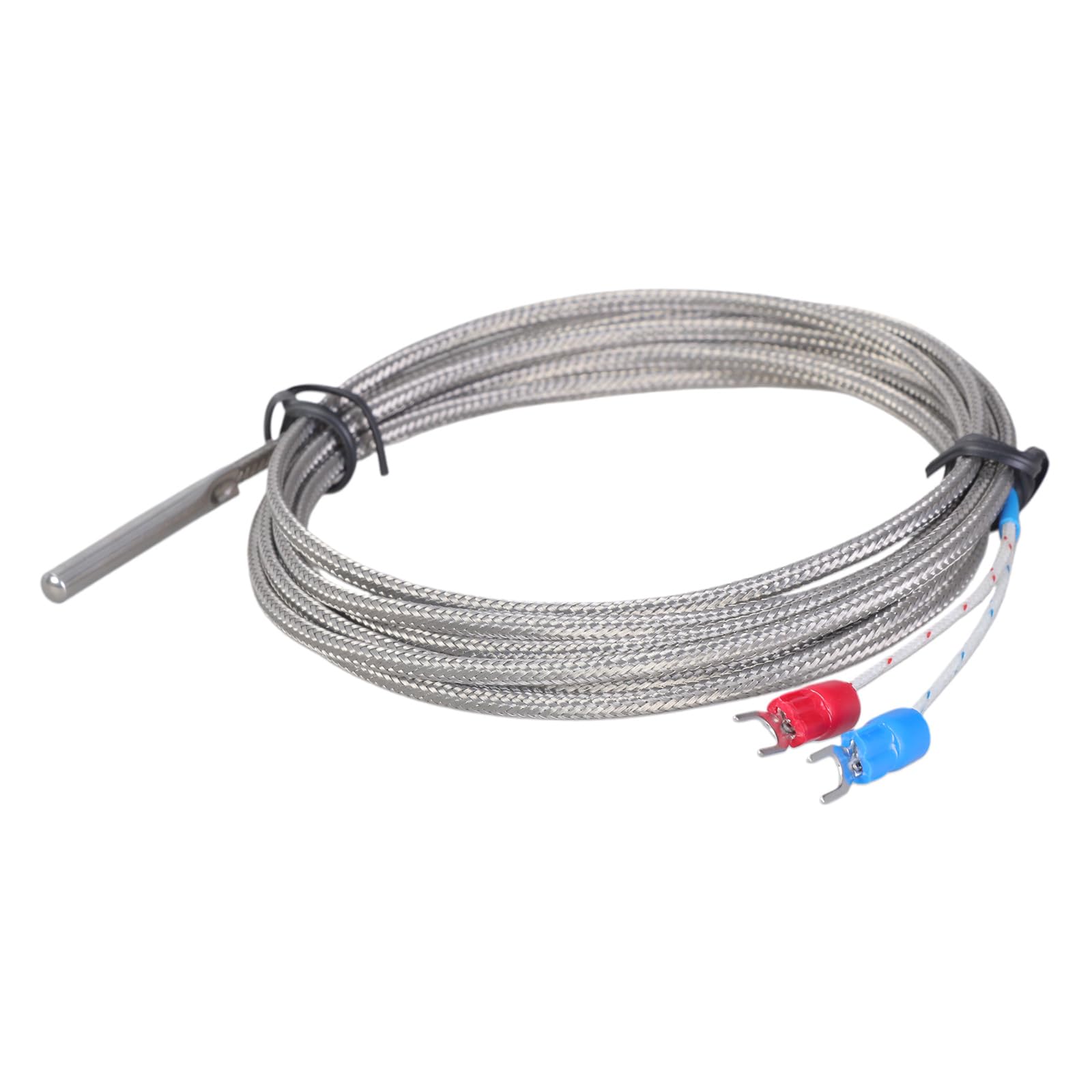 Kalttoy 30X4mm Thermocouple Probe 0-400℃ Measurement K-Type Thermocouple Stainless Temperature Sensors Cylindrical Temperature Sensors