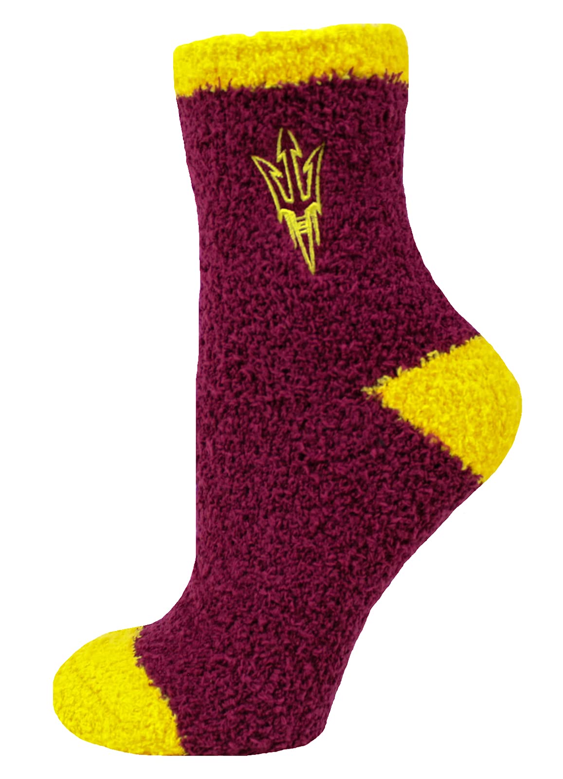 Donegal BayDB Fan Gear Arizona State Sun s Solid Fuzzy Socks, Yellow, One Size (69368.0)