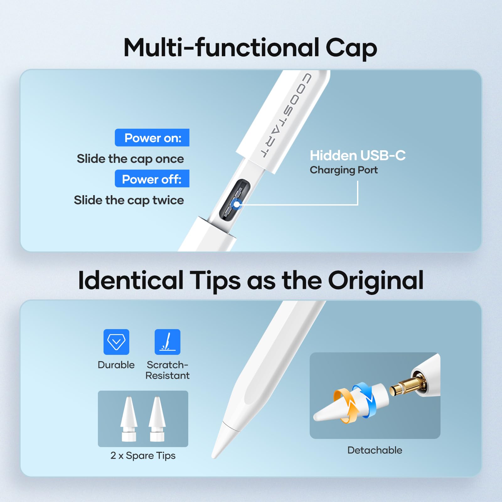 Amazon.com: Stylus Pen for iPad 9th&10th Generation, 5 Mins Ultra 
