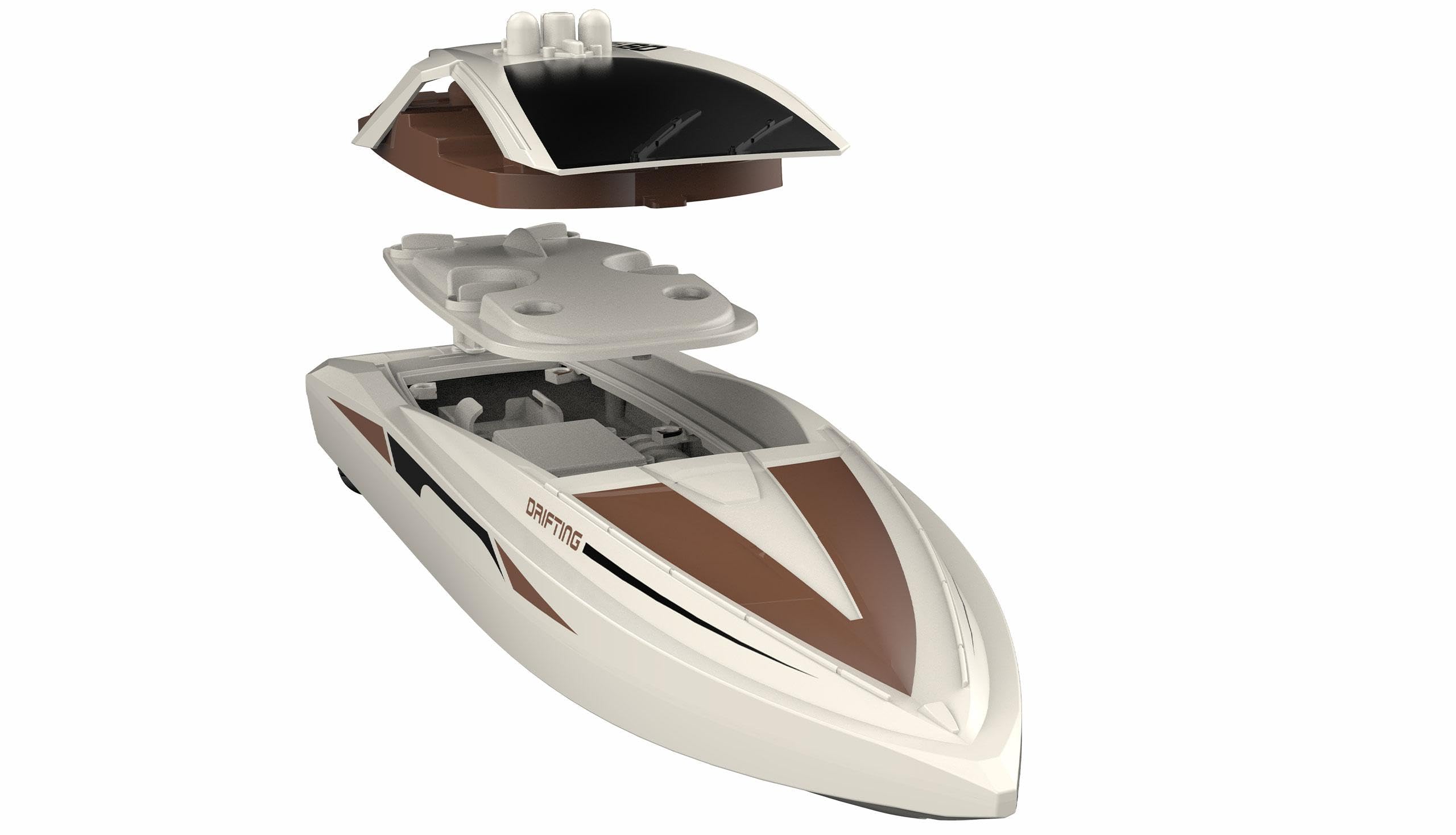 Amewi Caprice Yacht 380mm 15 km/h RTR, marrone/bianco crema RC telecomandato