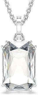 Swarovski Millenia pendant, Octagon cut, White, Rhodium plated