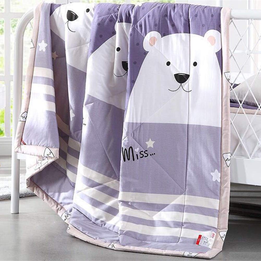 Fansu Bear Bedspread Quilt Single Double Super King Bed Size, Reversible Quilted Bed Cover Sofa Blanket Throw Decorative Coverlet Microfiber Comforter Bed Sheet (,140X200cm)