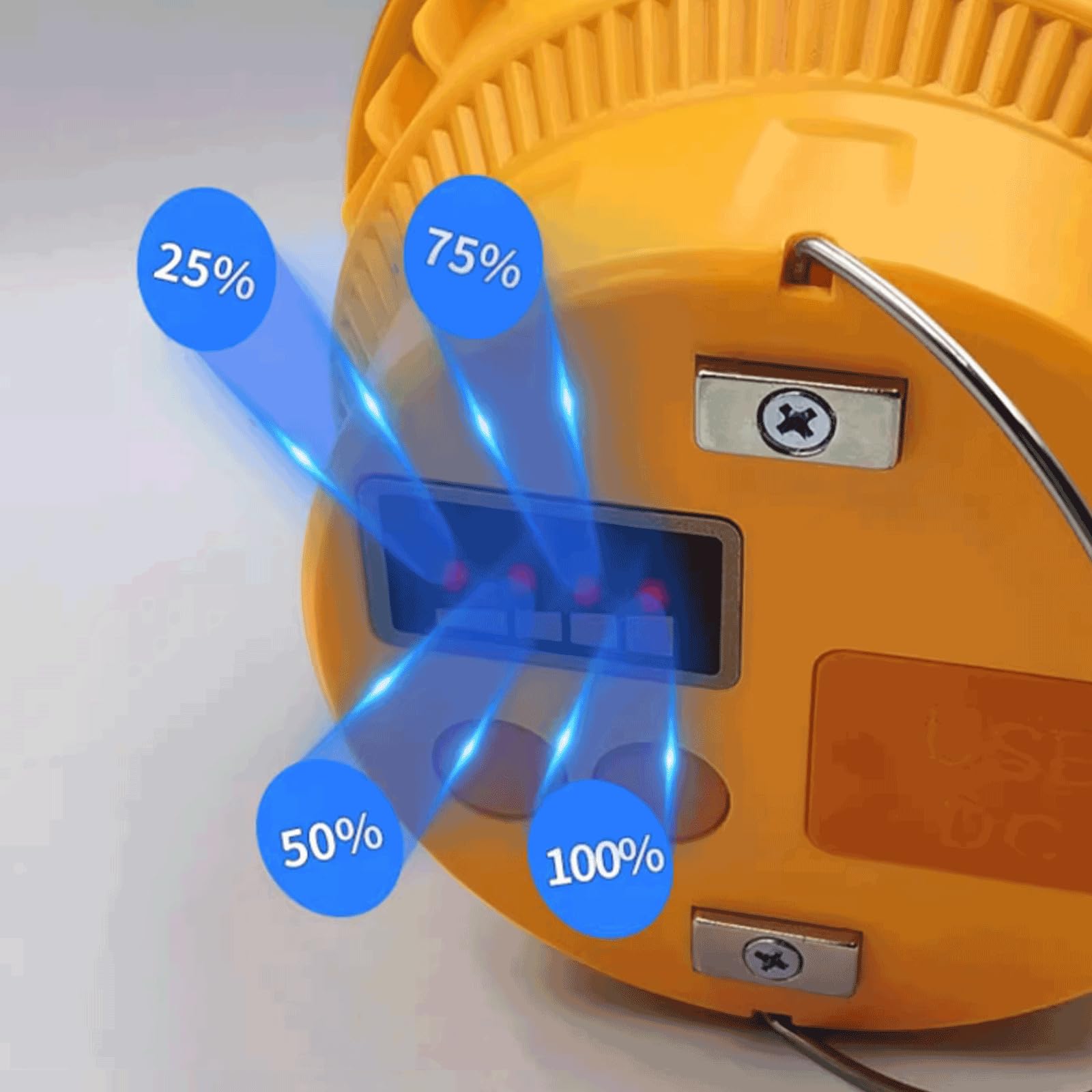 Duradero Linterna de Camping de plástico, Linterna de Camping Recargable, Linterna para Tienda de campaña al Aire Libre con Gancho, Linterna de Camping magnética Portátil