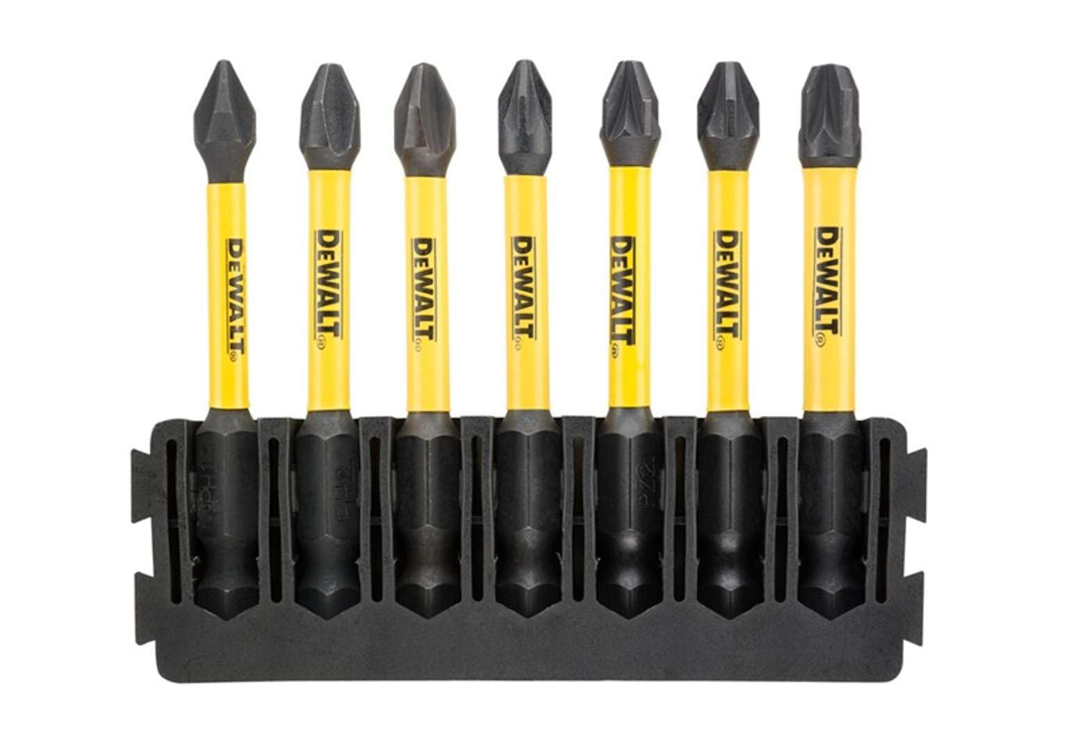 DeWalt 7 Piece FlexTorq Phillips and Pozi Screwdriver Bit Bar Set