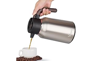 51 oz Thermal Coffee Carafe | 2-Layer Stainless Steel Vacuum Insulation |...