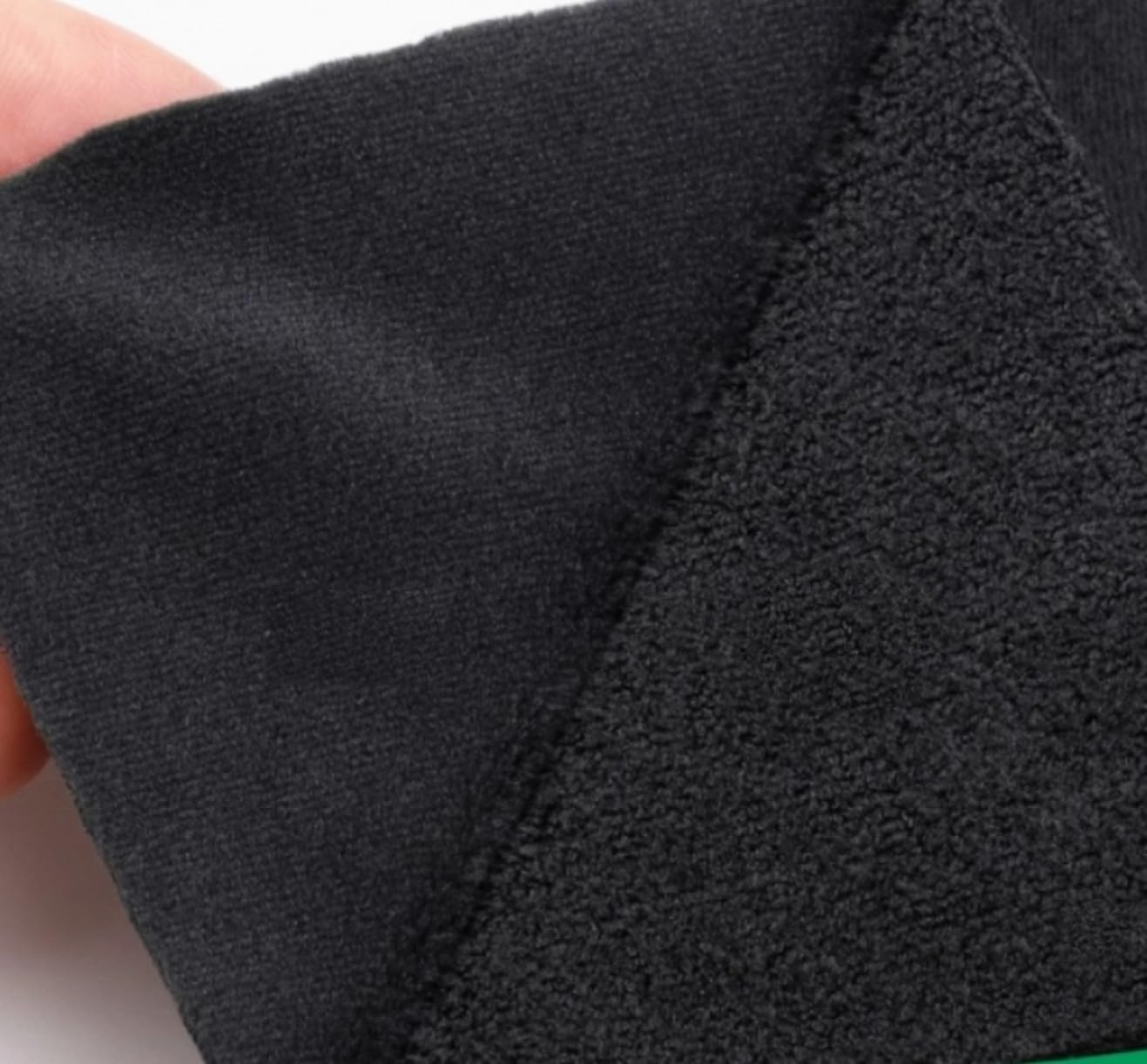 YJIUYUANQ Super Soft Self Adhesive Silent Hook and Loop Fastening Fabric DIY Clothing Accessories DIY Handmade Materials, 20x30cm (Black)