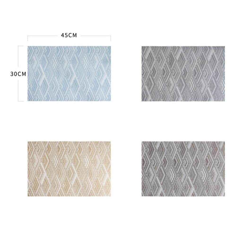 4pcs / lot Napperon Isolation Table À Manger Tapis Pot Bol Assiettes Plaques Dessous De Verre Lavable Napperon (Color : D) HGCHH