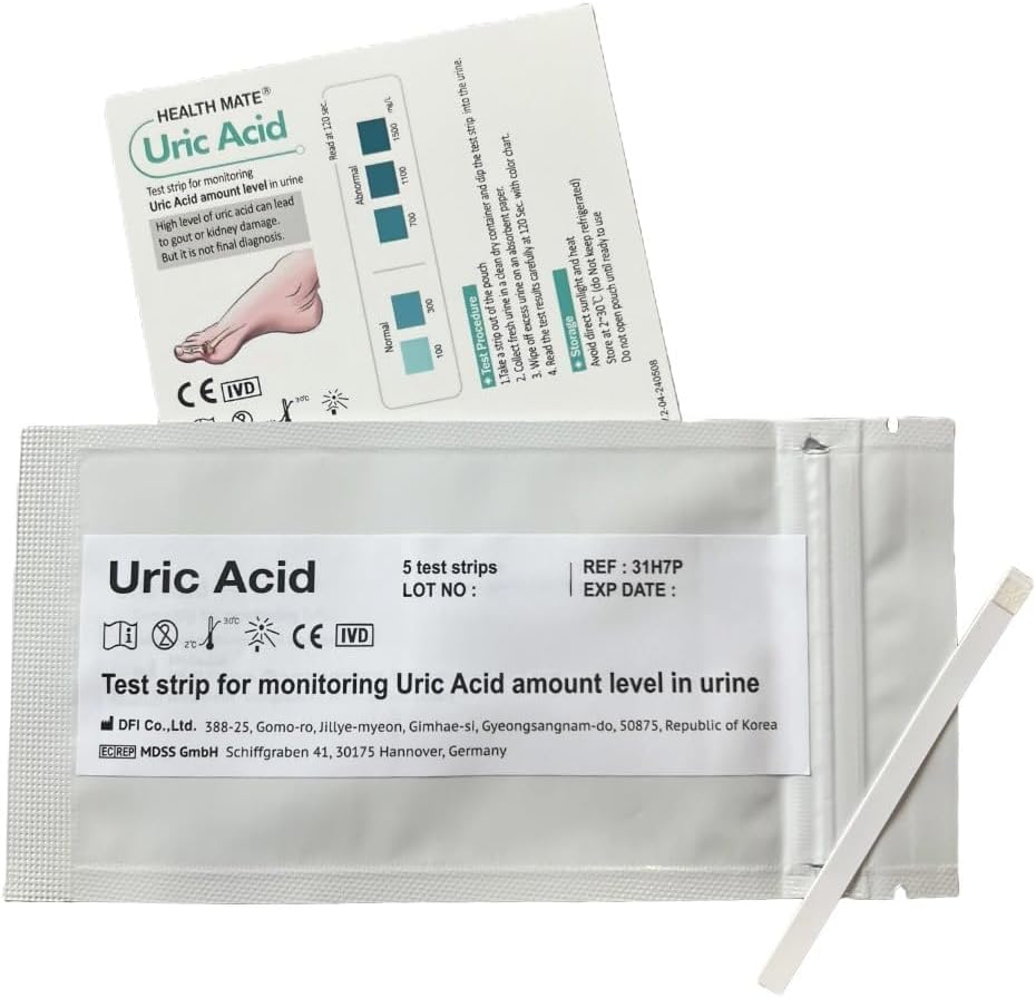 5 x GP/Professional Uric Acid Gout Urine Test Strips