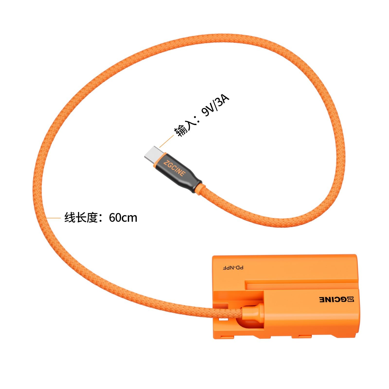 Amazon.com : ZGCINE PD-NPF USB-C PD NPF Dummy Battery Cable for NP