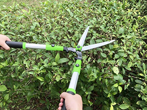 Mesoga Garden Hedge Shears For Trimming Borders, Extendable Handle Clippers & Shears, Pruning Trimmers With Straight Blade, Professional Bush Cutter, Gardening Pruners Scissors #TOP4