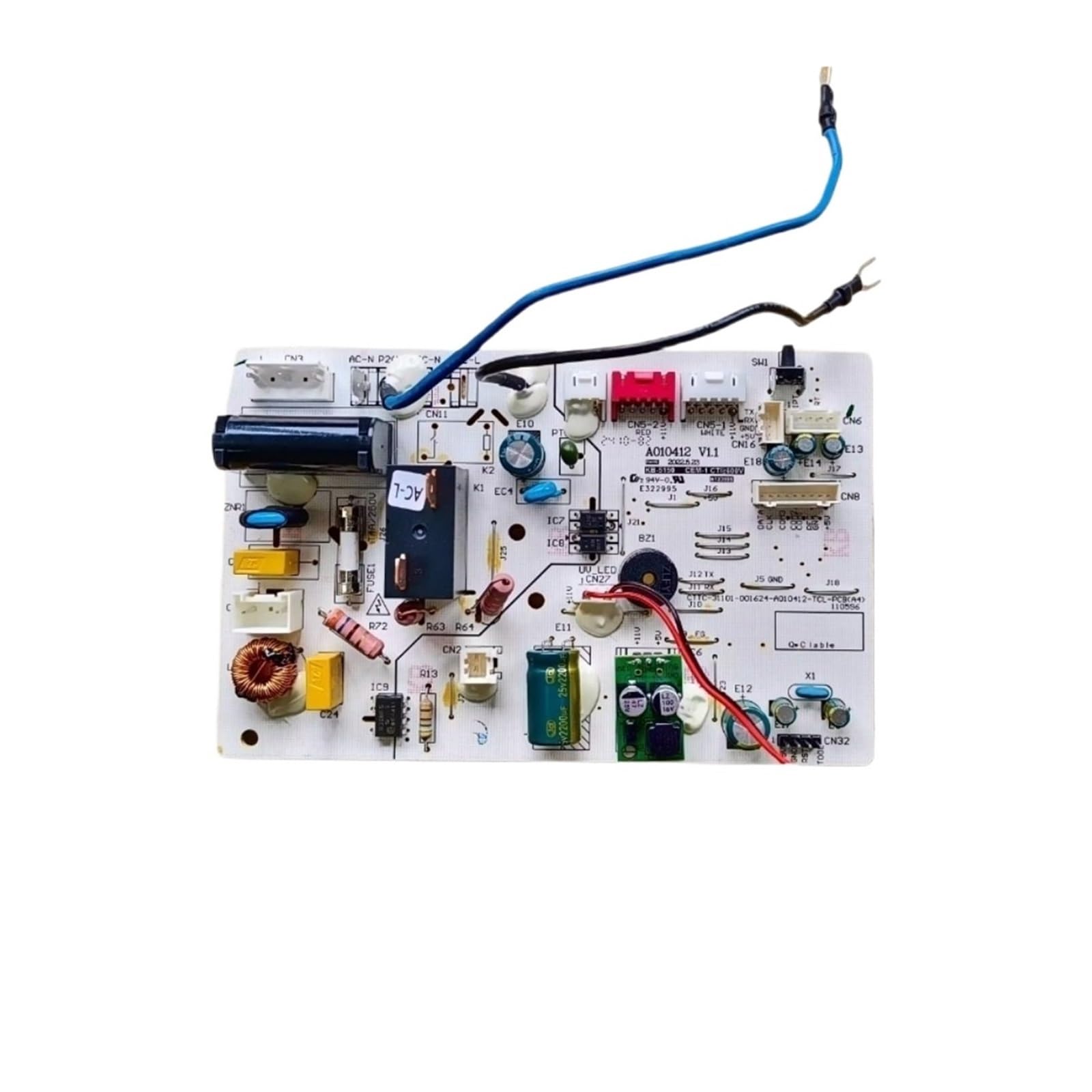 Air conditioner main board，Compatible For TCL，Air Conditioner Indoor Unit Control Board A010412 Circuit PCB CTTC-31101-001624-A010412 Conditioning